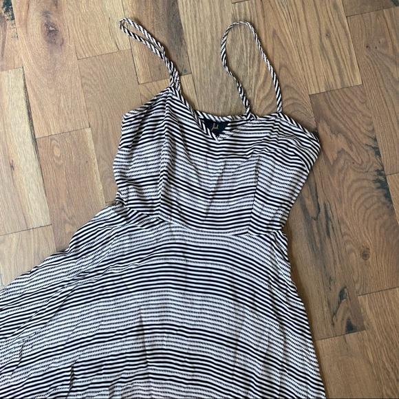 Jacks Colorblock Striped Black White Red Dress Size 8 - Picture 11 of 14